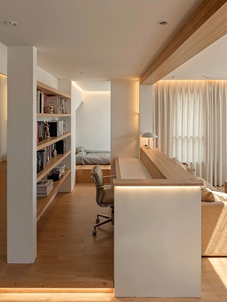Open plan Home office and Living room openplan1